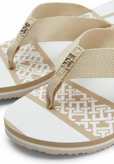 Tommy Hilfiger TH MONOGRAM ESSENTIAL WEBBING  T-bar sandals sandalwood TH MONOGRAM ESSENTIAL WEBBING Сандалии с Т-образной перемычкой сандаловое дерево