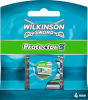Wilkinson протектор  3 Лезвия для бритвы, 4 шт