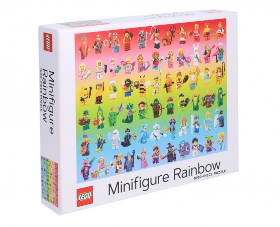 Lego Minifigure Rainbow 1,000-Piece Puzzle Пазл Minifigure Rainbow из 1000 деталей
