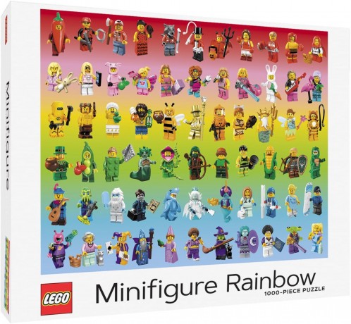 Lego Minifigure Rainbow 1,000-Piece Puzzle Пазл Minifigure Rainbow из 1000 деталей