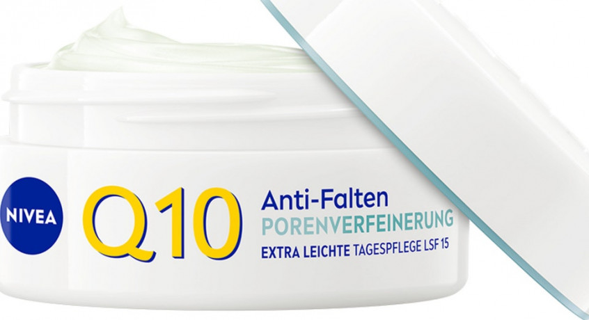 NIVEA Q10 Anti-Falten Porenverfeinerung Extra leichte Tagespflege, 50 ml, Нивеа дневной крем SPF 15 коэнзим Q10, алоэ вера, креатин против морщин 50 мл