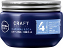 NIVEA MEN Natural Look Haar Styling Cream, 150 ml, Нивеа Мужской крем для укладки волос, пантенол и витамин B3, естественный вид, средняя фиксация, 150 мл