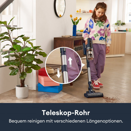 Ultenic Ultenic Akku-Stielstaubsauger FS1, 450,00 W, mit Beutel, Staubsauger mit Absaugstation/3L Staubbehalter/60 Minuten Laufzait Беспроводной ручной пылесос Ultenic FS1, 450,00 Вт, с мешком, пылесосом с всасывающей станцией, пылесборником 3 л, время р