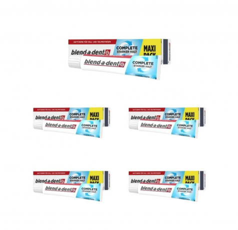 blend-a-dent Complete extra stark 10stk Сверхсильный крем для фиксации зубных протезов, 70 г x 10 упаковок 