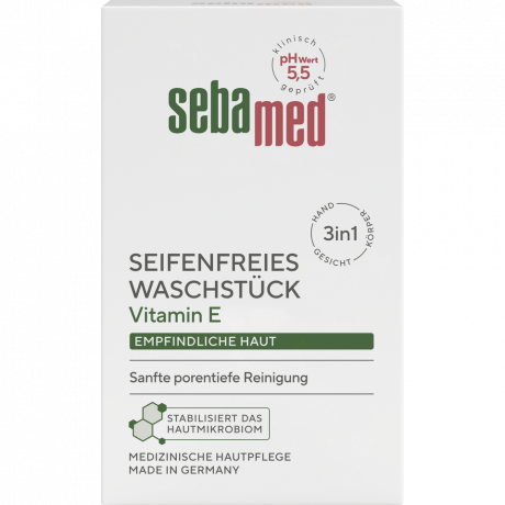 SEBAMED Seifenfreies Waschstuck, 150 g, Себамед Мыло без мыла, для чувствительной кожи, 150 г