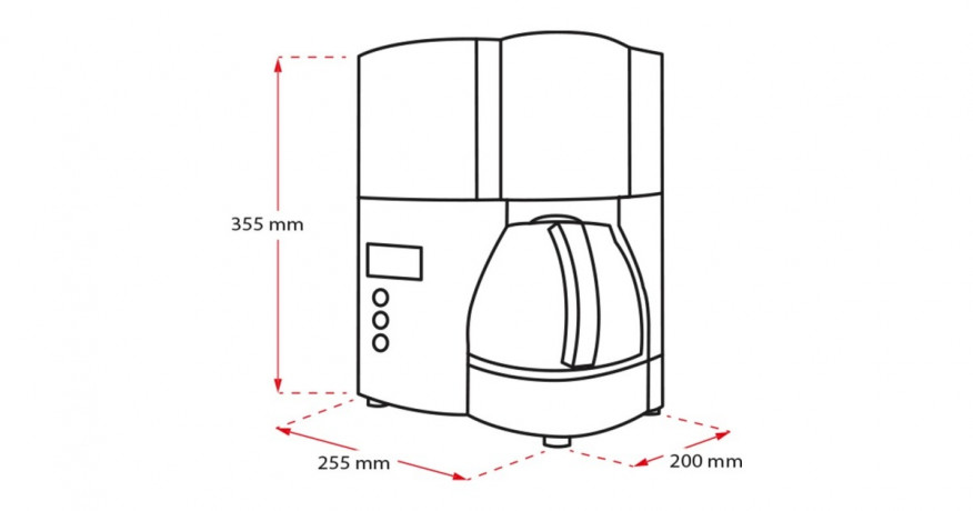 Melitta Melitta Optima Timer, Filtermaschine schwarz/edelstahl  schwarz, edelstahl Melitta Optima Timer, фильтр-машина черный/нержавеющая сталь