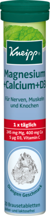 Kneipp Магний + Кальций + D3 Растворимые таблетки, 20 шт