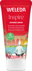 WELEDA Inspire - Schoenheitsdusche Granatapfel, 20 ml, Крем-гель для душа Inspire с гранатом и ароматом апельсина, даваны и ванили, дорожный формат, 20 мл