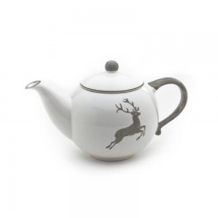 Gmundner Keramik Gmundner Keramik Grauer Hirsch Teekanne glatt 0,5 L / h: 12 cm Керамический чайник Gmundner серый олень гладкий 0,5 л / высота: 12 см
