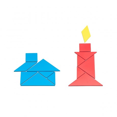 Wissner aktiv lernen Tangramsatz in 4 Farben (28 Teile) Набор Tangram в 4-х цветах (28 штук)