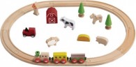 EverEarth Holz-Eisenbahn-Set Bauernhof Фермерский деревянный поезд