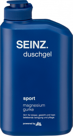 SEINZ. Duschgel Sport 3in1, 300 ml, Мужской гель для душа, лица и волос Sport 3 в 1 с магнием и огурцом, 300 мл
