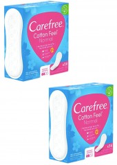 Carefree Slipeinlage Cotton Feel Normal 56 St, Прокладки ежедневные Cotton Normal 56 шт, 2 упаковки (112 шт)