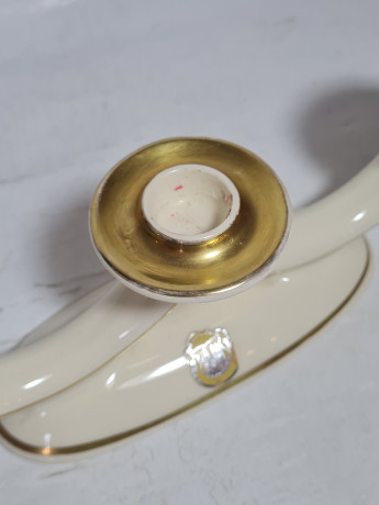 Подсвечник винтажный Limburg Dom Keramik на 3 свечи, фарфор, 27.5 см, Германия, 1970-80гг.