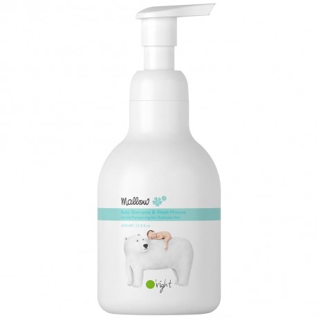 O'Right Mallow Baby Shampoo & Wash Mousse  Детский шампунь и мусс для мытья с мальвой