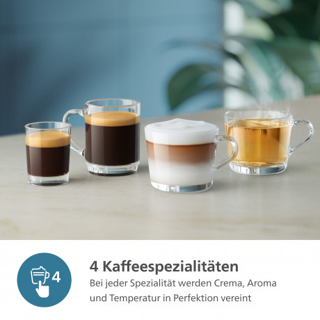 Philips Philips Kaffeevollautomat EP2336/40 2300 Series, 4 Kaffeespezialitaten, mit LatteGo-Milchsystem, Schwarz verchromt Полностью автоматическая кофемашина Philips EP2336/40 серии 2300, 4 сорта кофе, с молочной системой LatteGo, отделка ерным хромом