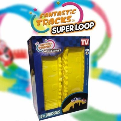 FANTASTIC TRACKS Loop Set mit 4 Autos Autorennbahn Rennstrecke Набор петель с 4 автомобилями, автогоночная трасса, гоночная трасса