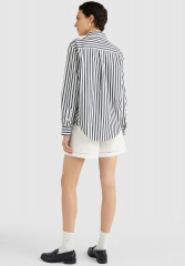 Tommy Hilfiger BANKER STP RELAXED Button-down blouse optic white/ desert sky stp BANKER STP RELAXED Блузка на пуговицах оптический белый/ пустынное небо stp