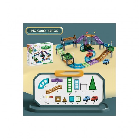 Syntek Magnetische Teile zum Zusammensetzen von Spielzeug Kinder bunte Fenster magnetische Licht Auto Spur 59pcs\/96pcs\/131ocs\/209pcs Gebaude Block magnetische Stucke Zusammenbau Spielzeug Магнитная сборка игрушечных деталей Детское красочное окно Магни