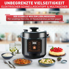 Mutoy Mutoy Reiskocher Digitaler Reiskocher mit Dampfgarer weiss,Multikocher 6 Liter, 1000,00 W, Schnellkochtopf,Warmhaltefunktion, Timer,8 Automatische Programme  Рисоварка Mutoy, цифровая рисоварка с пароваркой, белая, мультиварка 6 литров, 1000,00 Вт, 