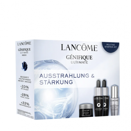 LANCOME Genifique Pflegelieblinge Set  Подарочный набор: 1шт сыворотка для кожи вокруг глаз 5 мл + 1шт ночной крем 5 мл + 2шт сыворотки для лица 7 мл