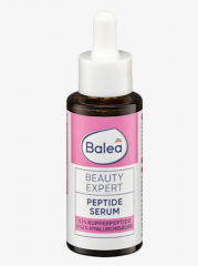 Balea Serum Beauty Expert Peptide, Сыворотка для лица с пептидами: 0,1% пептидов меди + 0,2% гиалуроновой кислоты + 5% глицерина, 30мл