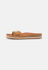 Tommy Hilfiger MOLDED FOOTBED FLAT  Mules summer cognac ПЛАТФОРМА С ФОРМОВАННЫМИ СТУПИЦАМИ Мюли летний коньяк
