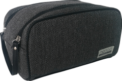 Miomojo (Миомоджо) Kulturtbeutel fur Herren Мужская косметичка, schwarz-grau meliert, 1 шт.