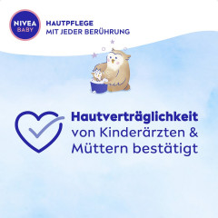 NIVEA BABY Gute Nacht Bad &amp; Shampoo, 200 ml, Нивеа Детский шампунь и гель для купания, миндальное масло, без слёз, расслабляющий, 200 мл