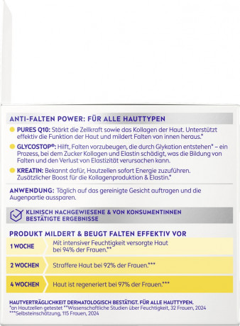 NIVEA Q10 Anti-Falten Power Extra schutzende Tagespflege, 50 ml, Нивеа дневной крем SPF 30 гиалуроновая кислота, витамин E, коэнзим Q10 против морщин 50 мл