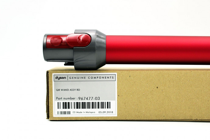 DYSON DYSON Akku-Handstaubsauger 967477-03 Teleskoprohr, Ersatzrohr rot fur V7, V8, SV10  Беспроводной ручной пылесос DYSON 967477-03, телескопическая трубка, сменная трубка красная для V7, V8, SV10