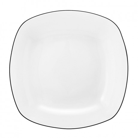 Seltmann Weiden Seltmann Weiden Lido Black Line Suppenteller eckig 21x21 cm Seltmann Weiden Lido Black Line квадратная суповая тарелка 21x21 см