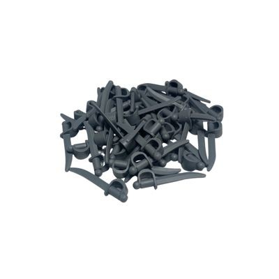 LEGO LEGO Piraten Sabel Dunkelgrau - Dark Bluish Gray 2530 - 10x LEGO Пиратская сабля темно-серого цвета — темно-голубовато-серый 2530 — 10x
