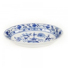 Meissen Meissen Zwiebelmuster kobaltblau - weisser Rand Beilagenschale oval 25 cm Мейсен луковый узор кобальтово-синий - белый край Гарнир овальный 25 см