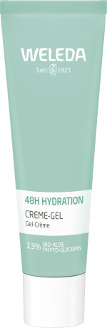 WELEDA 48H Hydration Creme-Gel, 30 ml, Лёгкий увлажняющий крем-гель 48H Hydration с алоэ вера и опунцией, 30 мл