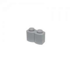 LEGO LEGO 1x2 Steine Hellgrau  Modifiziert Log - Brick 30136 NEU - 100x LEGO 1x2 Bricks Light Grey Modified Log — Brick 30136 NEW — 100x