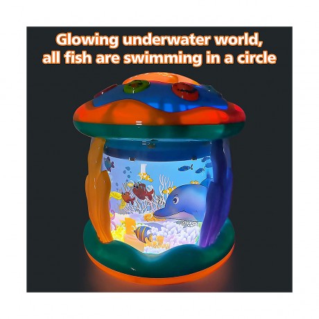 Vetaka Projektor mit Licht und Musik Meerestiere fur Kinder Проектор со световыми и музыкальными морскими существами для детей