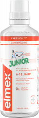 elmex Mundspuelung Kariesschutz Junior, 6-12 Jahren, 400 ml, Детский ополаскиватель Junior Kariesschutz с фторидом и мягким мятным вкусом, 6–12 лет, 400 мл