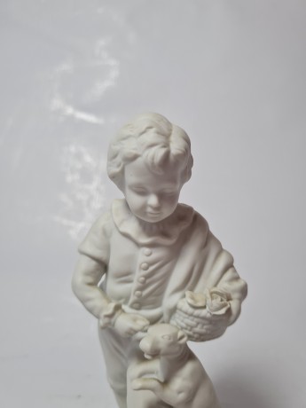 Royal Munchen MBH Статуэтка "Мальчик с собакой", 15,5см х 7см, Германия, 1960-70гг.