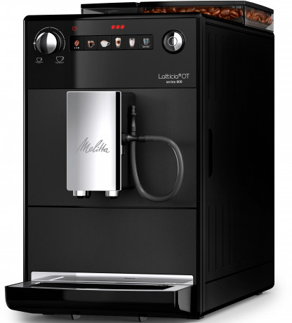 Melitta Melitta Kaffeevollautomat Latticia One Touch F300-100, schwarz, kompakt, aber XL Wassertank  XL Bohnenbehalter  Полностью автоматическая кофемашина Melitta Latticia One Touch F300-100, черная, компактная, но резервуар для воды XL, контейнер для зе