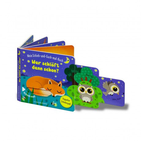 Sauerlander Verlag Mein Schieb  Guck-mal-Buch: Wer schlaft denn schon? Моя скользящая книжка-книжка: Кто вообще спит?