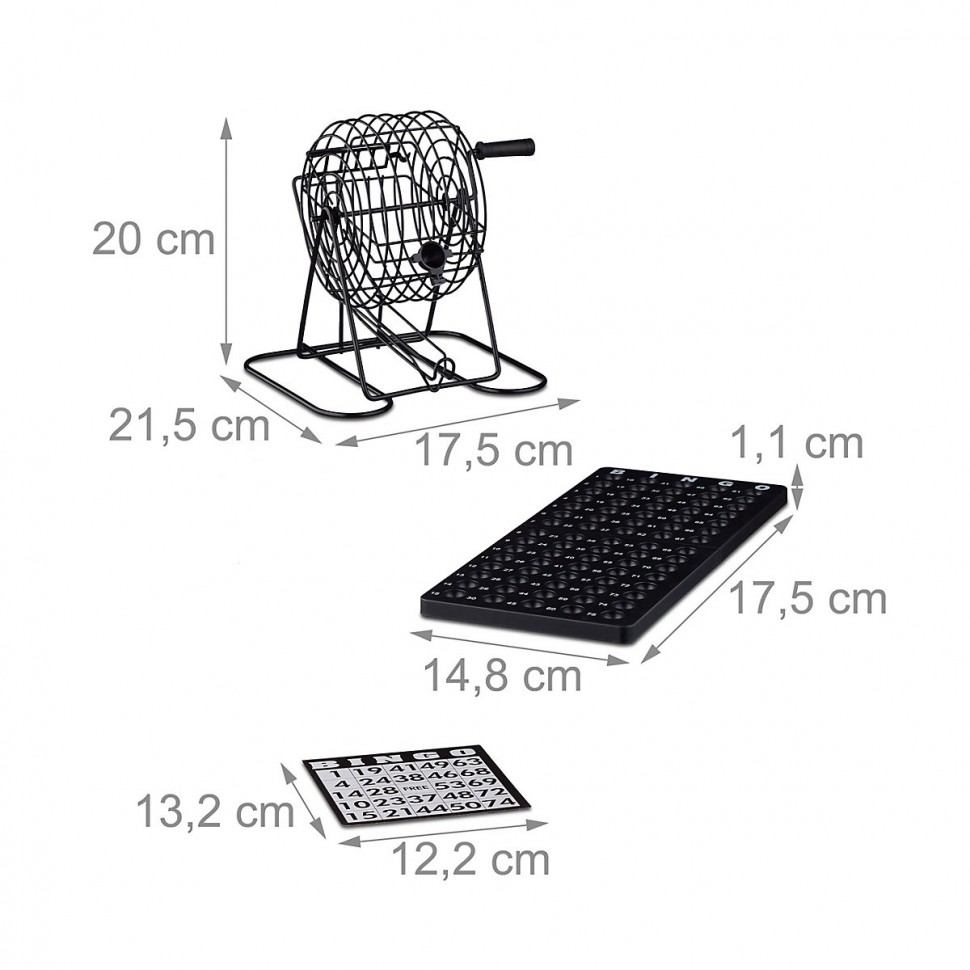 Купить relaxdays Bingospiel mit Lostrommel Игра в бинго с лотерейным  колесом в интернет-магазине Diskontshop.eu Германия всего за 2 602 руб. в