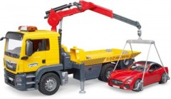 Bruder 03750 MAN TGS Abschlepp-LKW mit Roadster und L+S Module Эвакуатор 03750 MAN TGS с родстером и модулями L+S