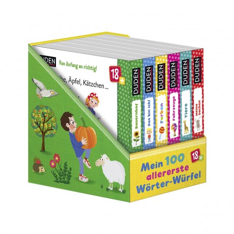 S. Fischer Verlag Duden 18+: 100 allererste Worter-Wurfel Duden 18+: 100 самых первых кубиков со словами