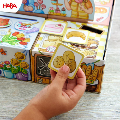 Haba HABA 302781 Meine ersten, HABA Настольная игра За покупками (Германия) 302781, дерево, учим счёт, деньги и внимание, для малышей от 2 лет