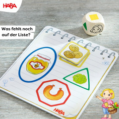 Haba HABA 302781 Meine ersten, HABA Настольная игра За покупками (Германия) 302781, дерево, учим счёт, деньги и внимание, для малышей от 2 лет