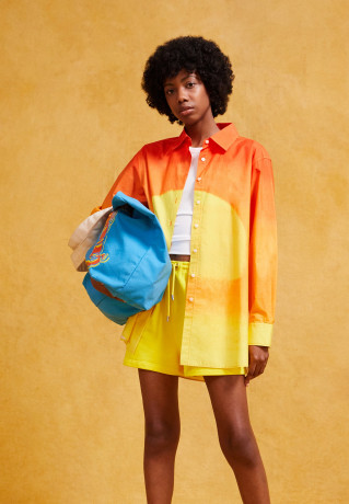 Tommy Hilfiger TOMMY HILFIGER X ANDY WARHOL SUNSET Button-down blouse orange TOMMY HILFIGER X ANDY WARHOL SUNSET Блуза на пуговицах апельсин