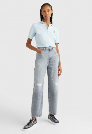 Tommy Hilfiger NYC LOGO REGULAR FIT Polo shirt breezy blue heather NYC LOGO REGULAR FIT Рубашка поло свежий голубой вереск