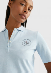 Tommy Hilfiger NYC LOGO REGULAR FIT  Polo shirt breezy blue heather NYC LOGO REGULAR FIT Рубашка поло свежий голубой вереск