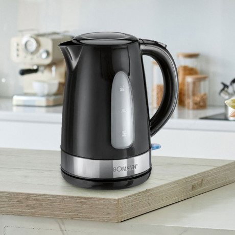 BOMANN BOMANN Wasserkocher, Schnurloser 2200W Wasserkocher mit 360° Steckverbindung 1,5 Liter  Чайник BOMANN, беспроводной чайник мощностью 2200 Вт с разъемом на 360°, 1,5 литра